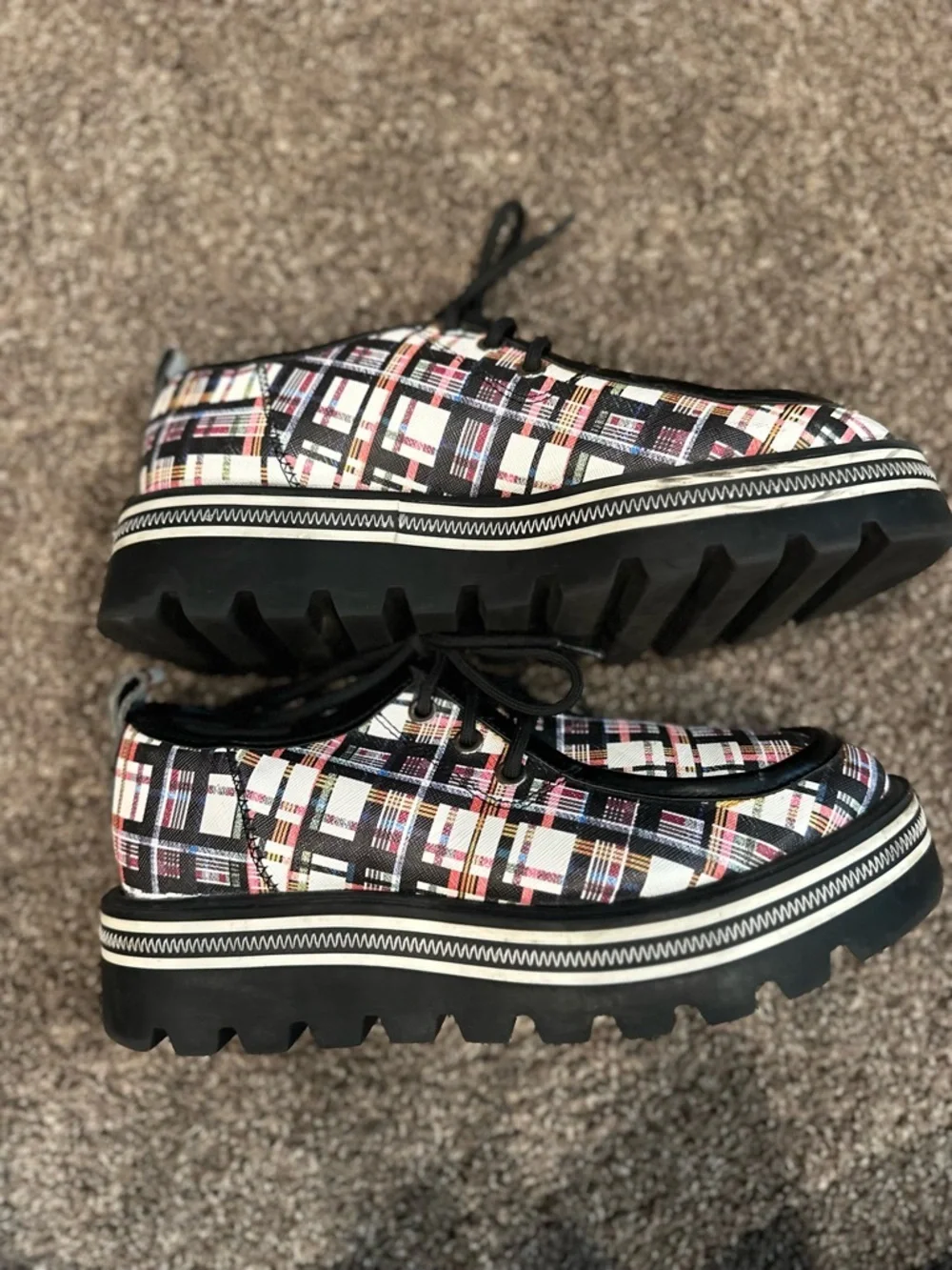 Circus by Sam Edelman Larow Plaid Platform Oxfords | NWOB 8.5
